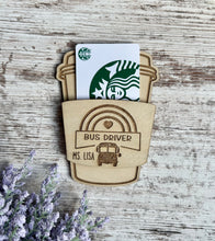 Load image into Gallery viewer, Teacher Themed Magnet Gift Card Holder