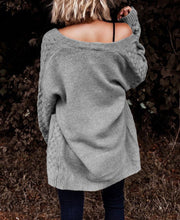 Load image into Gallery viewer, Light Grey Knit Cardigan