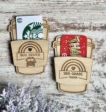 Load image into Gallery viewer, Teacher Themed Magnet Gift Card Holder