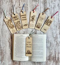 Load image into Gallery viewer, Wooden Laser Engraved Bookmarks