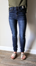 Load image into Gallery viewer, Dark Wash High Waist Skinny Judy Blue Jeans