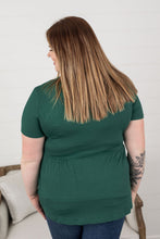 Load image into Gallery viewer, Evergreen Peplum Top