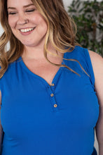 Load image into Gallery viewer, Royal Blue Henley Tank