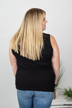 Load image into Gallery viewer, Black Henley Tank