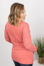 Load image into Gallery viewer, Dark Pink Front Pocket Crew Neck