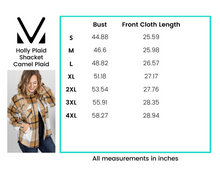 Load image into Gallery viewer, Camel Plaid Shacket With Pockets