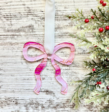 Load image into Gallery viewer, Pink Bow Ornament