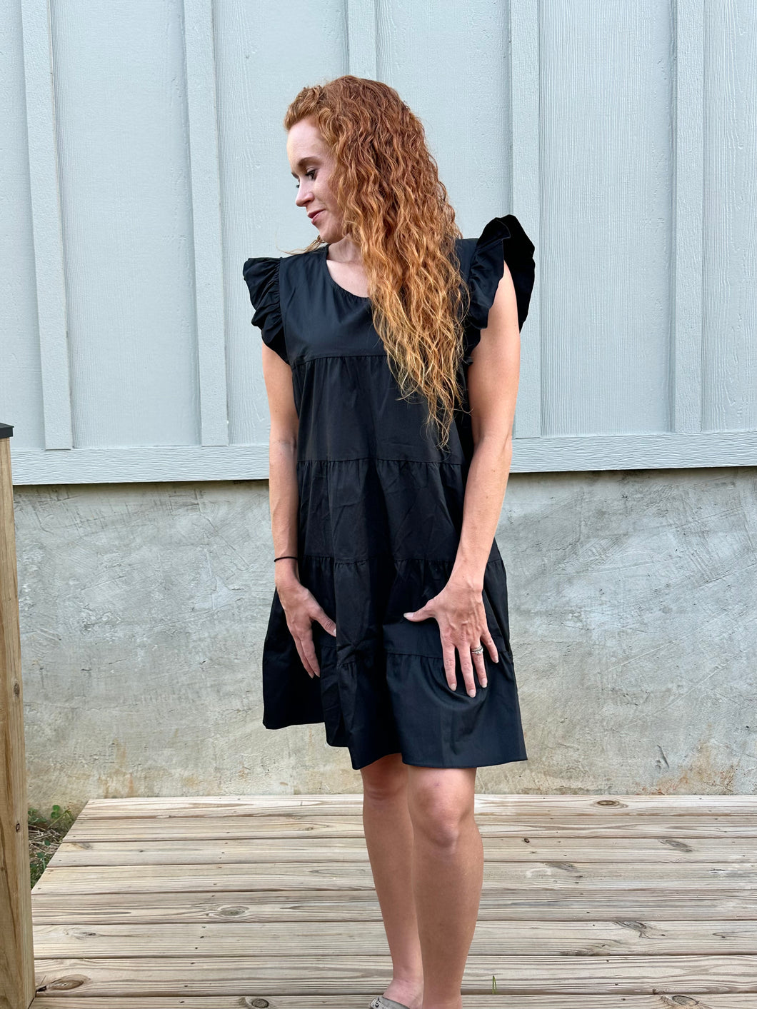 Black Tiered Dress