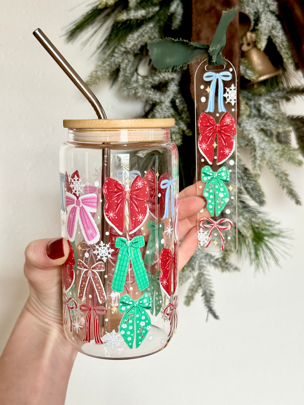 Matching Glass Cups & Bookmarks