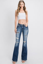 Load image into Gallery viewer, Distressed Flare Jeans