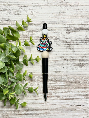 Booked For Christmas Beaded Pen