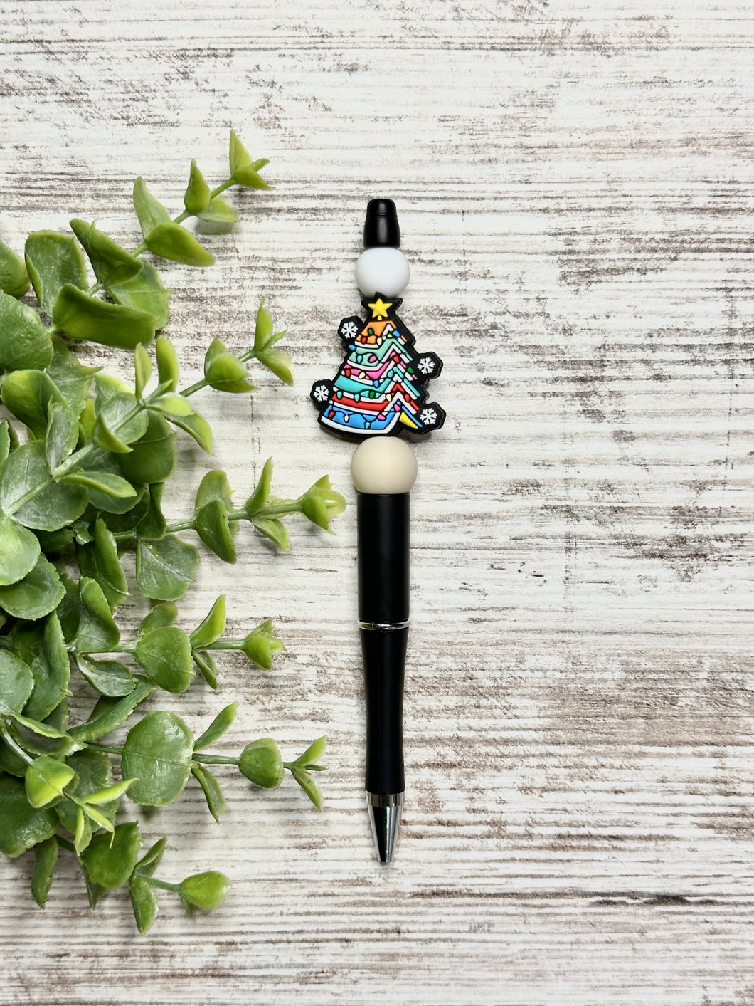 Booked For Christmas Beaded Pen