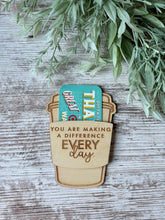 Load image into Gallery viewer, Uplifting Coffee Cup Gift Card Holder