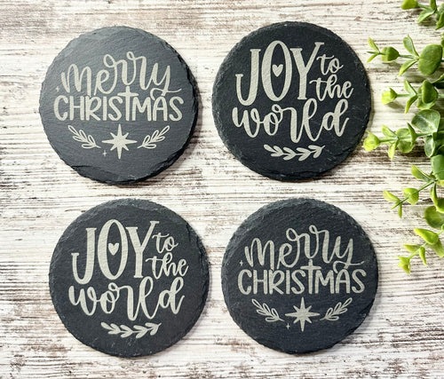 Christmas Slate Coasters