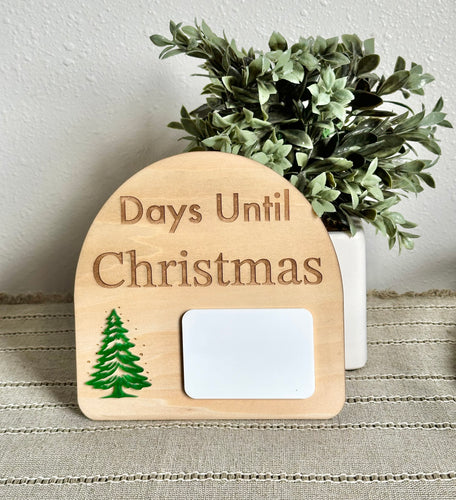 Countdown Until Christmas Sign