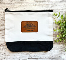 Load image into Gallery viewer, Leather Patch Small Canvas Bag