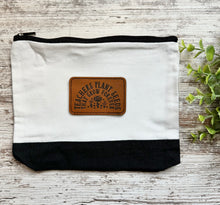 Load image into Gallery viewer, Leather Patch Small Canvas Bag