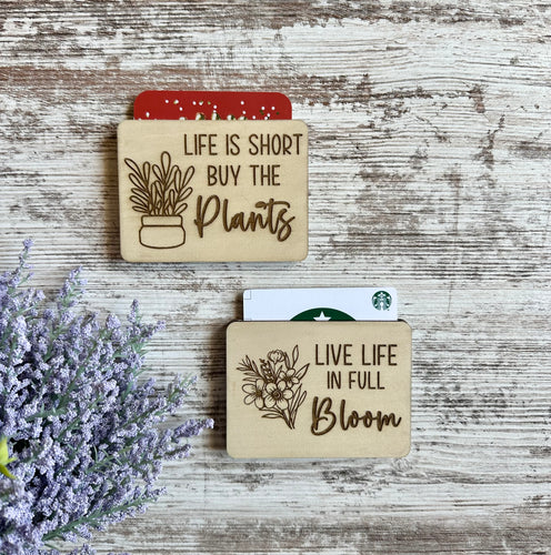 Plant Themed Gift Card Holder with Magnet
