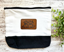 Load image into Gallery viewer, Leather Patch Small Canvas Bag