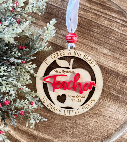 Customized Teacher Ornament