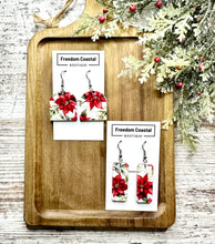Load image into Gallery viewer, Poinsettia Earrings