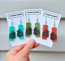 Load image into Gallery viewer, Wildflower Book Stack Earrings