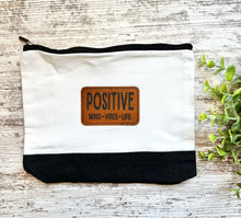 Load image into Gallery viewer, Leather Patch Small Canvas Bag