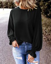 Load image into Gallery viewer, Black Chic Longsleeve Blouse
