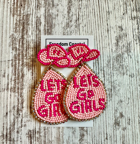 Let’s Go Girls Beaded Earrings