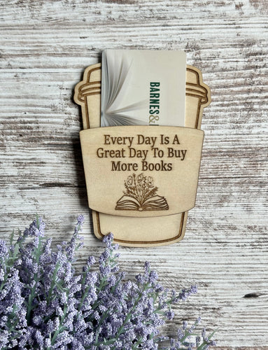 Book Themed Gift Card Holder