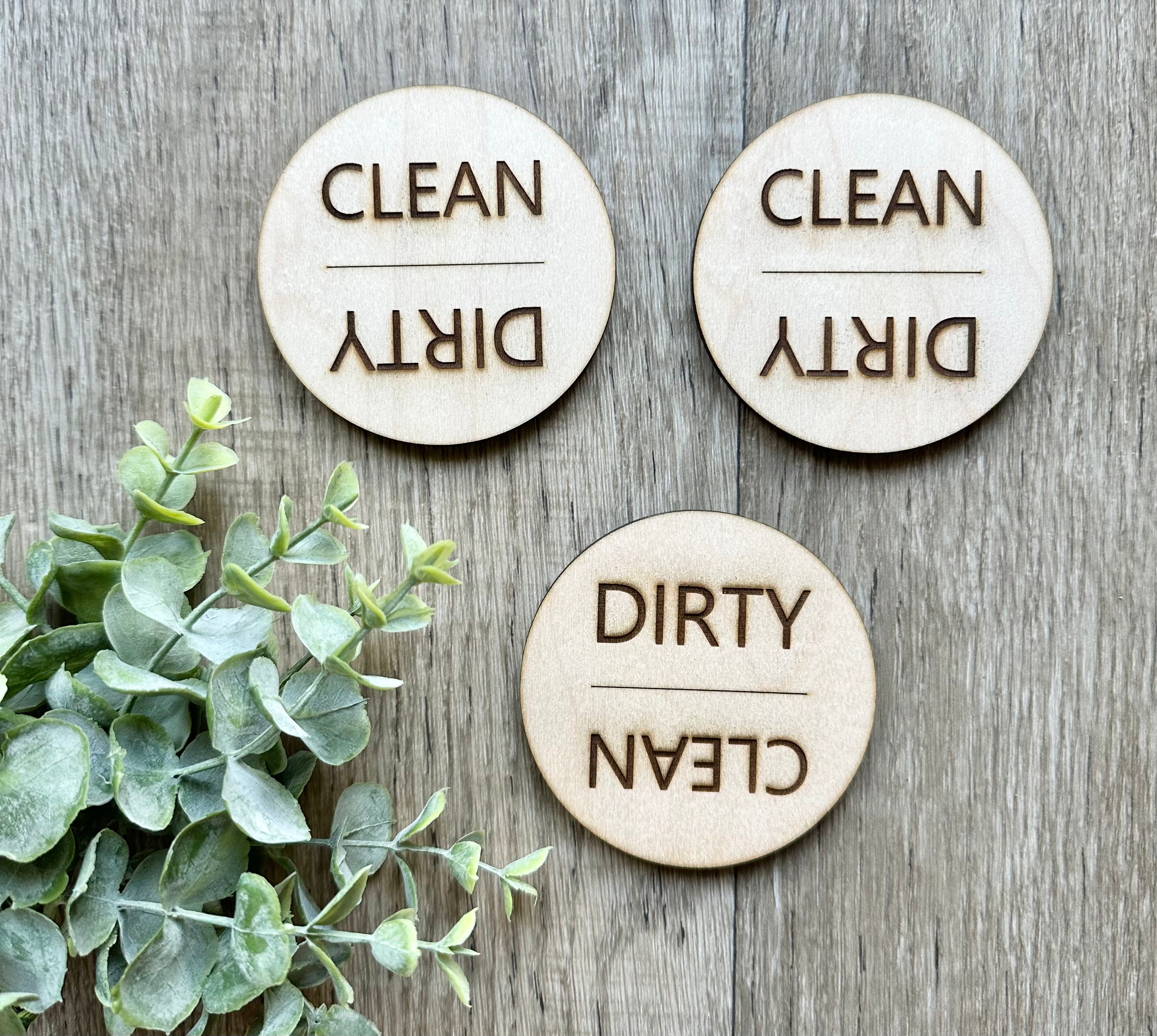 Clean/Dirty Dishwasher Magnets