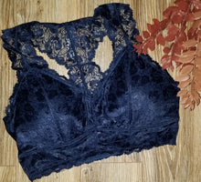 Load image into Gallery viewer, Lace Racerback Bralettes (Multiple Color Options)