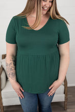 Load image into Gallery viewer, Evergreen Peplum Top