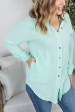 Load image into Gallery viewer, Mint Beach Longsleeve Button Up