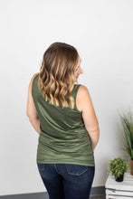 Load image into Gallery viewer, Olive Classic Crew Tank