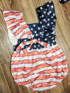 Stars and Stripes Baby Romper