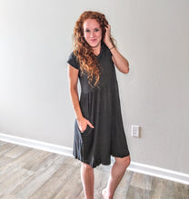Load image into Gallery viewer, Charcoal Grey Everyday Dress with Pockets