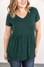 Load image into Gallery viewer, Evergreen Peplum Top