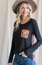 Load image into Gallery viewer, Aztec Charcoal Longsleeve