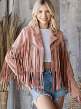 Load image into Gallery viewer, Cropped Fringe Jacket